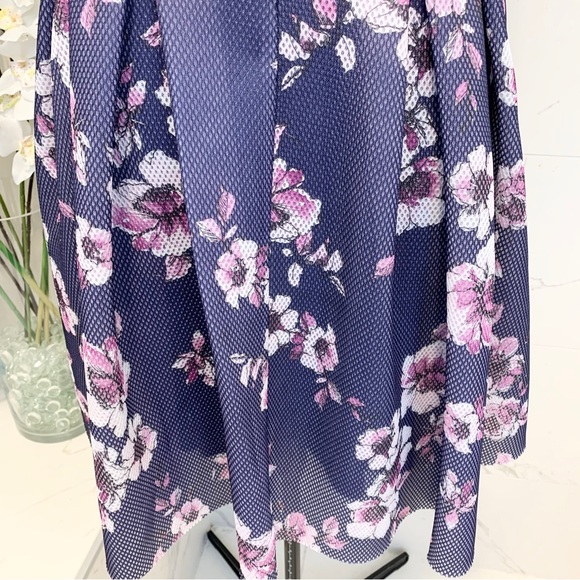 Torrid Skater Dress Purple Floral Sleeveless 16 - Picture 14 of 16